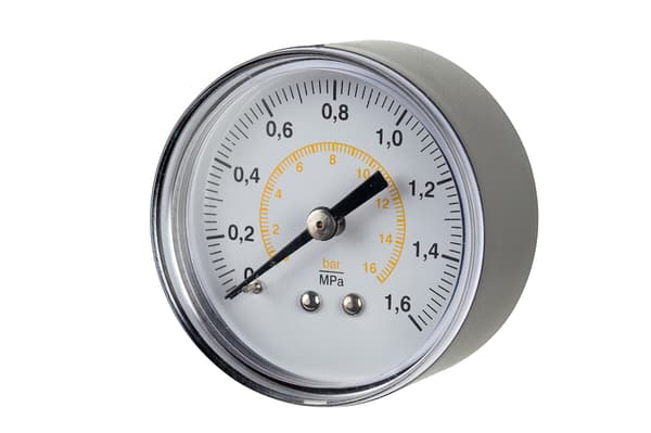 Bagtryksmåler 16 bar gevind 1/4" tørluft