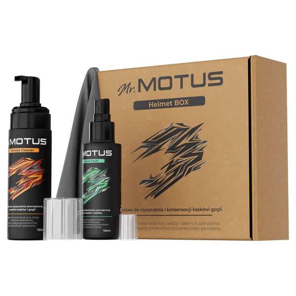 Mr Motus Helmet Box -kypäränpuhdistussarja