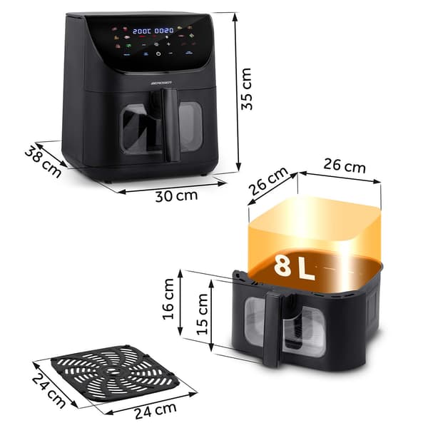 Airfryer Berdsen BD-660 sort