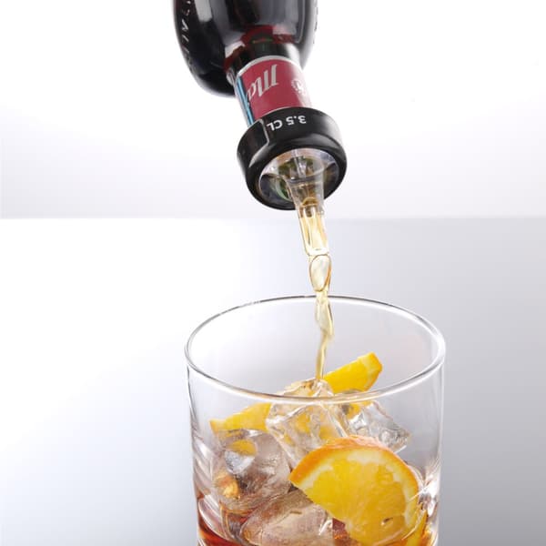 Bartender dispenser hældetube til flasker med kugle 35 ml - 2 stk.