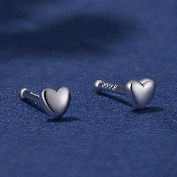Pendientes de plata Pendientes de corazón Pendientes de plata 925