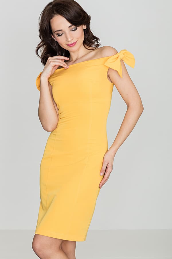 Kjole K028 Gul XL