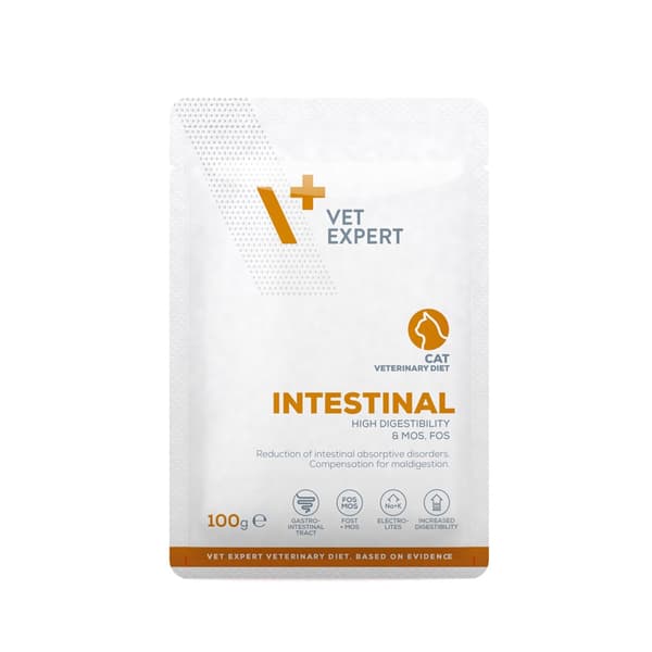 Våtfoder för katter VetExpert Veterinary Diet Intestinal katt 24 x 100 g