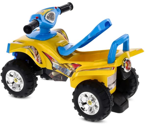 Åkstol för ettåringar Quad blå gul