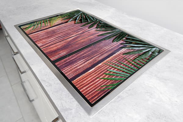 GLASSKYDDSPLÅT FÖR SPIS 75x52 BLAD