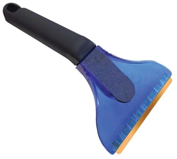 Isskraber til vinduer, messingblad, 20 cm