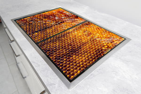 LASINEN SUOJALEVY LIEDELLE 85x52 HONEY