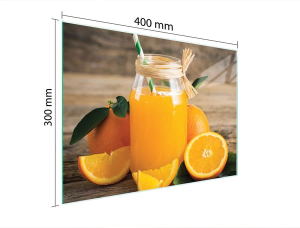 SKÄRBRÄDA I GLAS 40x30 FRUKT