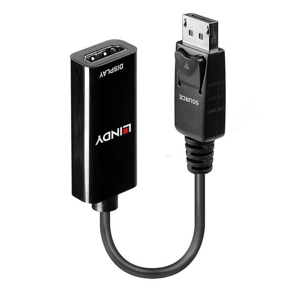 DisplayPort til HDMI-konverter LINDY Sort