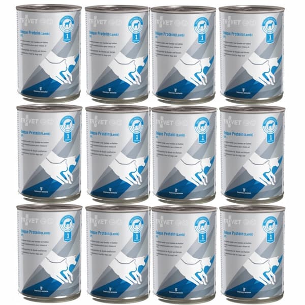 TROVET Unique Protein UPL med lam - vådfoder til hunde og katte - 12x400 g