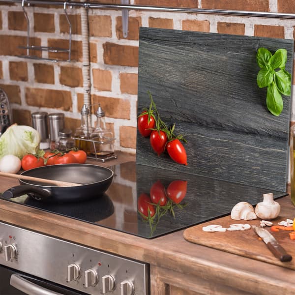Glasskydd för spishäll 60x52 Tomater