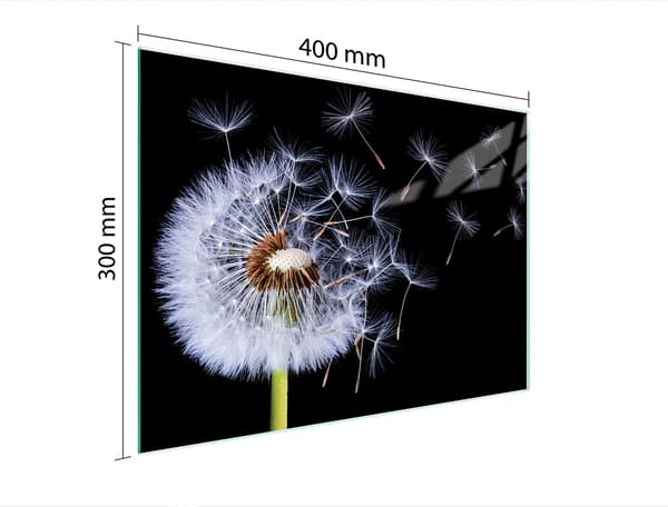 GLASSKÆREBRÆT 40x30 BLOMST