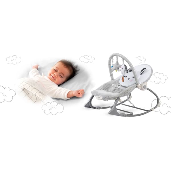 Nukido gungsäng med vibration - grå