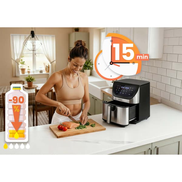 Airfryer 8l Berdsen 1700W BD-659 silver