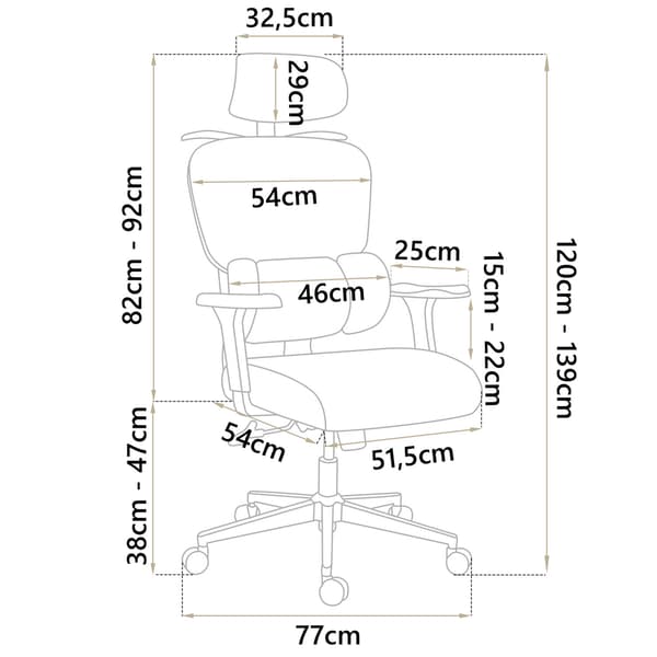 Sofotel Talin MicroMesh -toimistotuoli - Musta