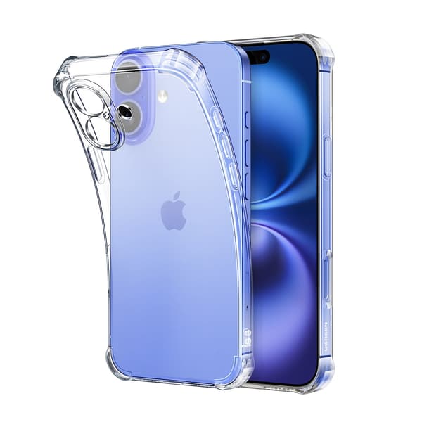 Bright Cushion CA101 Skyddsskal till iPhone 16 Plus - Transparent