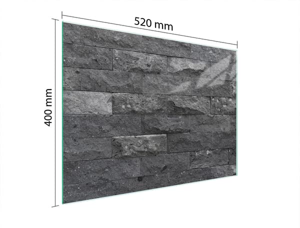 SKÄRBRÄDA I GLAS 52x40 TEGELMASSA