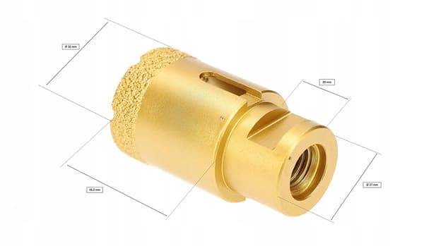 Diamantborr för stengods M14 35mm