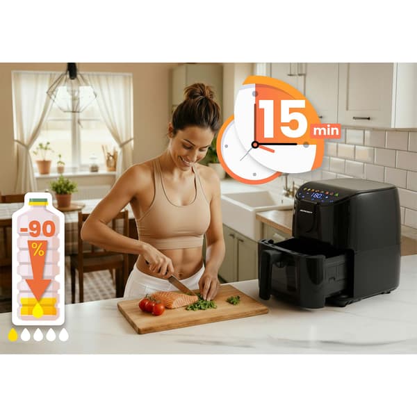 Airfryer 4l Berdsen 1500W BD-658 sort