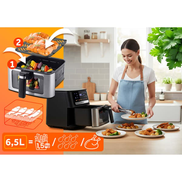 Airfryer 6,5l Berdsen 1700W BD-655 sort