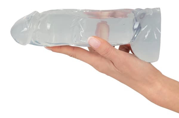 Krystal Realistisk Tyk Dildo 23cm