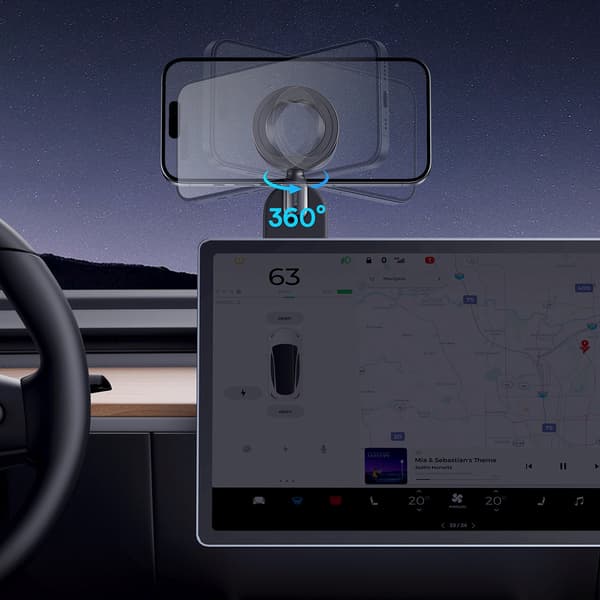 MagSafe Magnetisk Bil Smartphone Holder til Dashboard - Sort