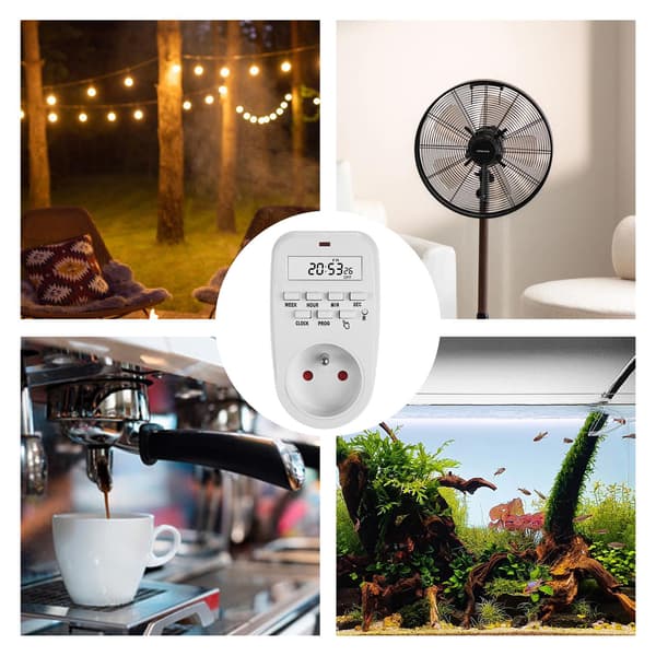 GreenBlue GB362 E digital timer, max belastning 16A, IP20