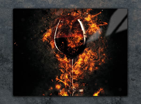 SKÄRBRÄDA I GLAS 52x40 VIN