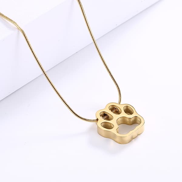 SET: COLLAR y PENDIENTES Oro, Acero 18k