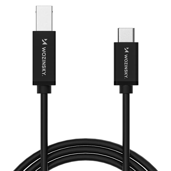Tulostin-skannerikaapeli USB-B - USB-C 2m - musta