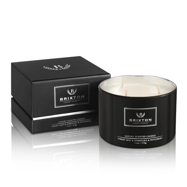 BRIXTON Doftljus 310g Violblad & Ambra & Patchouli Dofter