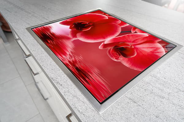 LASINEN SUOJALEVY LIEDELLE 70x52 ORKIDEA