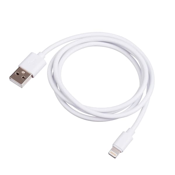 Akyga AK-USB-30 USB-kabel USB A (han) / Lightning (han) 1m Hvid