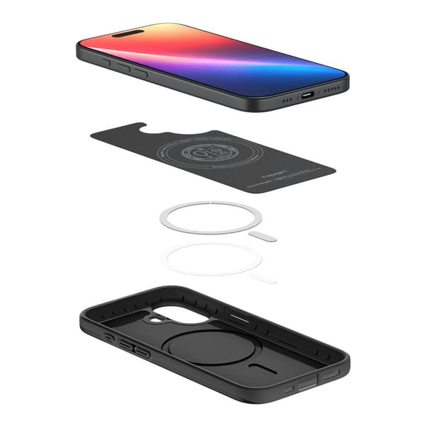 iPhone 17 Tynd MagSafe Bagcover - Sort