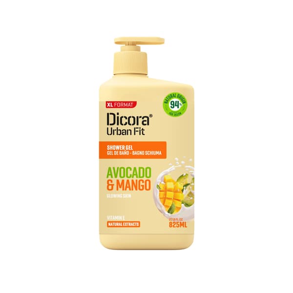 DICORA Avocado og Mango Shower Gel 825 ml