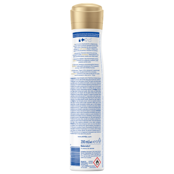 Nivea Black og White Invisible Silky Smooth antiperspirant spray 72 timer 200 ml