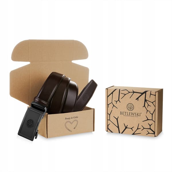 C30-DR BRAZ 130 ELITE herrelæderbælte + CERTIFIKAT