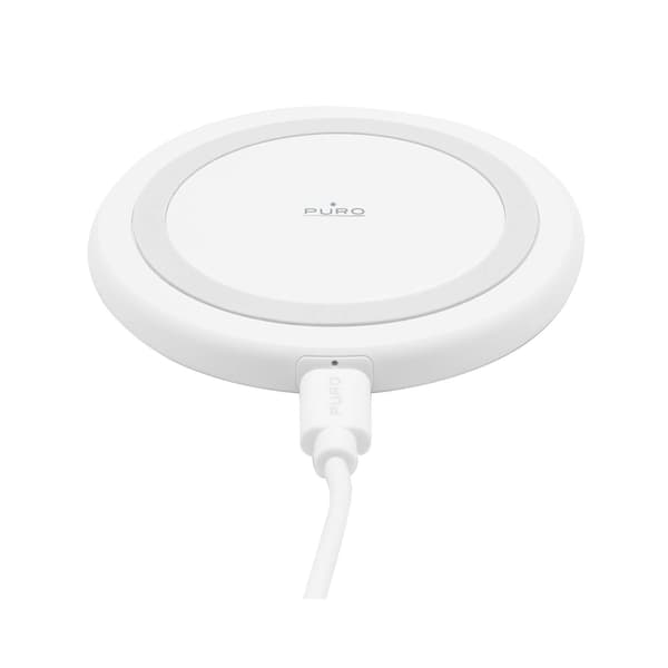 Trådløs oplader til Android iPhone smartphones 15W - hvid