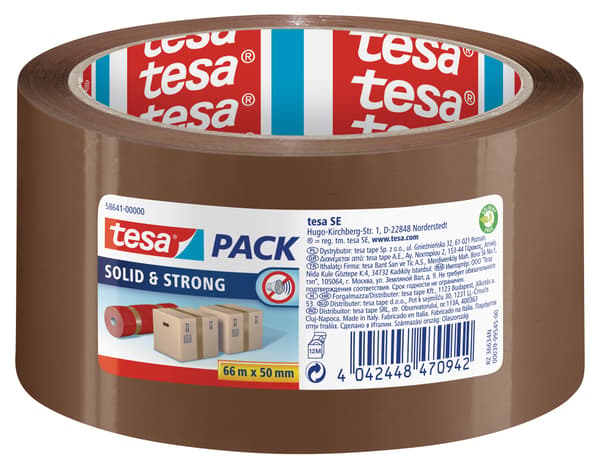 Tesa packtejp 66m x 50mm brun MYCKET STARK