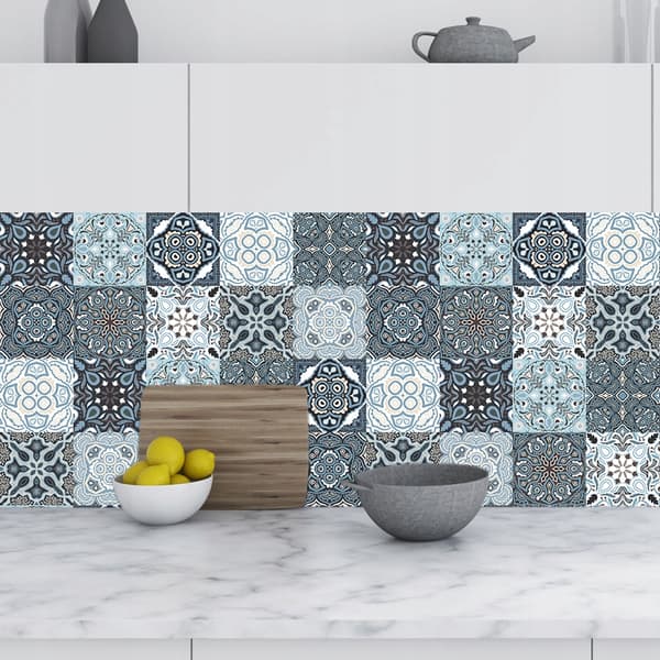 Selvklæbende PVC-patchwork-paneler sæt med 10 tapet 20x20cm ZM-06-004