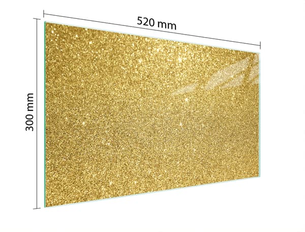 GLAS SKÆREBRÆT 52x30 GULD