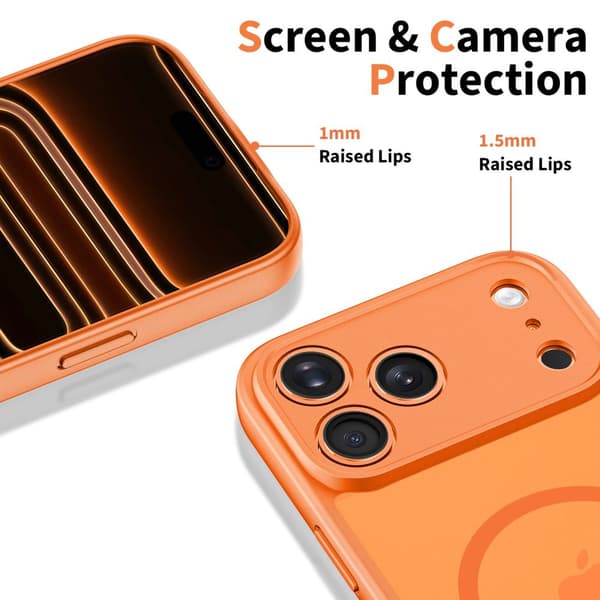 iPhone 17 Pro Max BasicMag MagSafe-skal – Orange