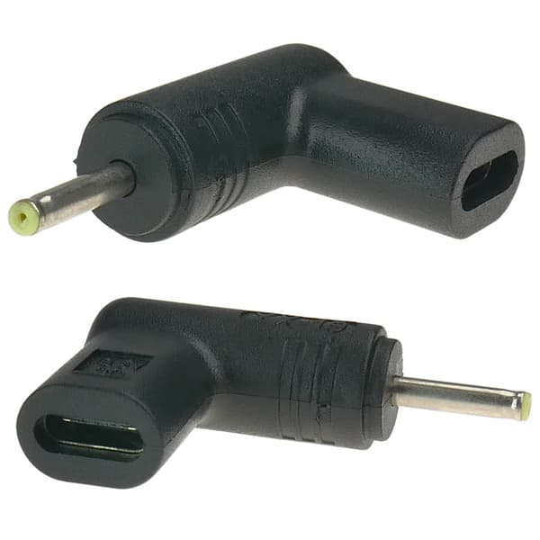 USB-C-adapter til strøm til bærbar computer med 2,5x0,7 mm stik