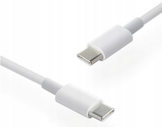 Kabel för Apple iPhone USB-C till USB-C Flätad 60W 1m Vit