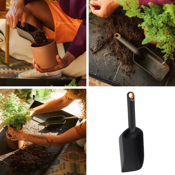 FISKARS Liten smal trädgårdsspade för omplantering av växter