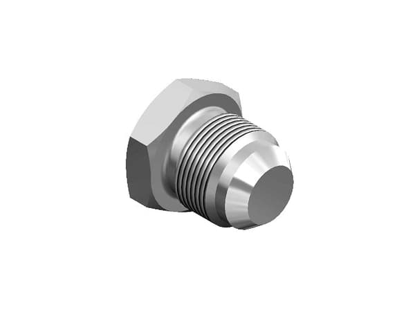 UNF AGJ 1/2" JIC gevindprop med muffe
