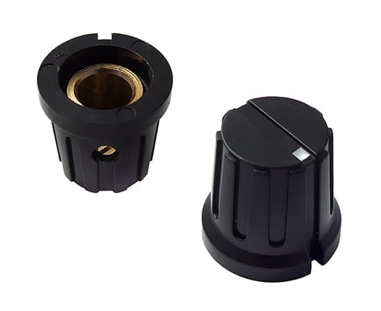 SORT KNAP MED 15 MM INDIKATOR