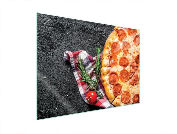 GLASBESKYTTELSESPLADE TIL KOMFUR 70x52 PIZZA