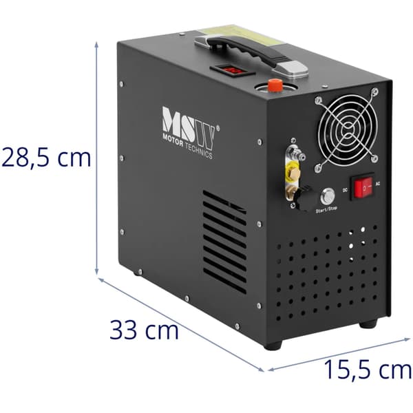 Tryckluftskompressor PCP 300 bar 12/220 V 400 W
