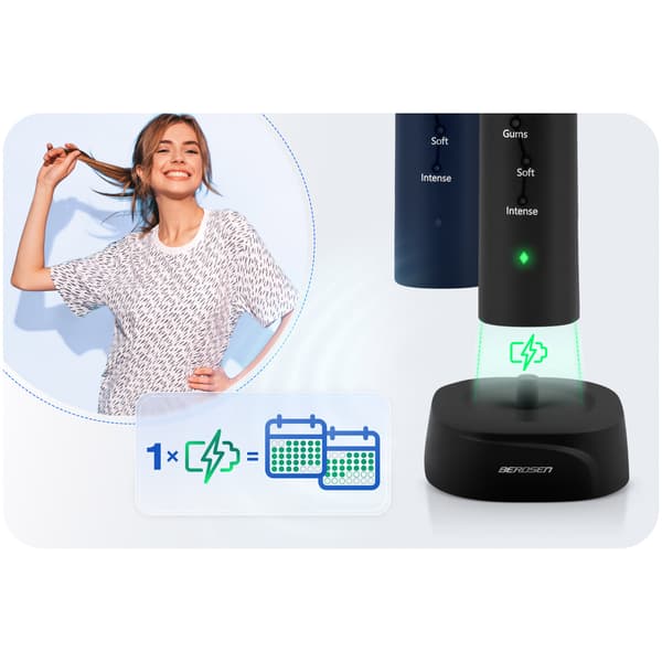 Berdsen Galaxy Duo sonisk tandborste, set med 2